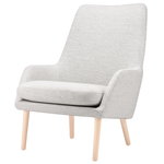 Hakola Day Wool lounge chair, light grey - birch