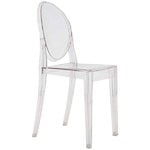 Dining chairs, Victoria Ghost chair, clear, Transparent