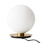 Audo Copenhagen TR Bulb table/wall lamp, brushed brass - matte opal