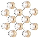 , Liila 12 wall/ceiling lamp, gold - optic clear, Gold