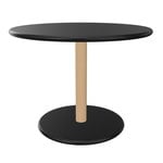 Side & end tables, Common low table, 60 cm, matt beech - black, Black
