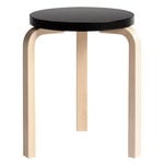 Artek Aalto stool 60, black - birch