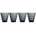 Kastehelmi tumbler 30 cl, 4 pcs, dark grey