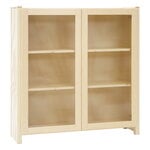 Cabinets, Classic vitrine, reeded glass, 104 x 109 cm, natural, Natural