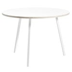 Dining tables, Loop Stand round table 105 cm, white, White