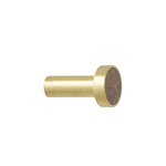 Hook, small, brass - brown marble Hook, small, brass - brown marble