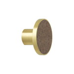 Hook, large, brass - brown marble Hook, large, brass - brown marble