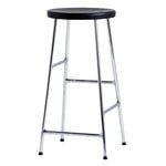 Bar stools & chairs, Cornet bar stool, low, chrome - black, Black