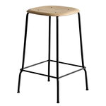 Hay Soft Edge 30 baarijakkara, 65 cm, musta - mattalakattu tammi