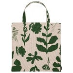 Marimekko Pienet Elokuun Varjot bag, 44 x 43 , green - linen