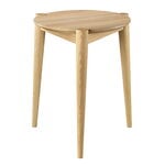 J160 stool, lacquered oak