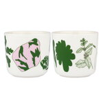Cups & mugs, Oiva - Elokuun Varjot coffee cup w/o handle 2 dl, 2 pcs, White