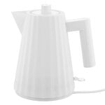 Plissé electric kettle 1 L, white