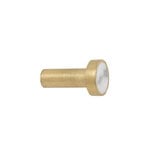 ferm LIVING Hook, small, brass - white marble