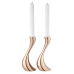 Cobra candlestick M, set of 2, rose gold Cobra candlestick M, set of 2, rose gold