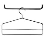 Coat hangers, String hanger set, 4 pcs, black, Black