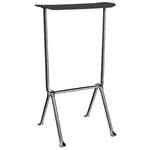 Officina bar stool, high, galvanized, black