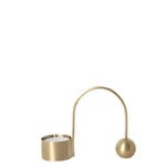 Candleholders, Balance tealight holder, brass, Gold