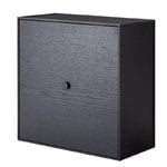 Storage units, Frame 42 box with door, black stained ash, Black