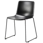 Ruokapöydän tuolit, Pato tuoli, kelkkajalka, musta, Musta