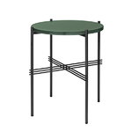 TS coffee table, 40 cm, black - green glass TS coffee table, 40 cm, black - green glass