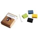 Magnets, Durat magnets 4 pcs and chalk, Multicolour