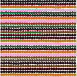 Räsymatto fabric, orange-green-black Räsymatto fabric, orange-green-black