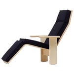 Armchairs & lounge chairs, MC15 Quindici chaise longue, ash - Divina 3 0191, Black