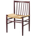 J80 chair, wine red - paper cord