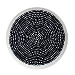 Marimekko Oiva - Siirtolapuutarha plate 20 cm, white - black