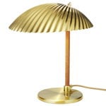 Table lamps, Tynell 5321 table lamp, brass - rattan, Gold