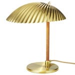 Tischlampen, Tischleuchte Tynell 5321, Messing - Rattan, Gold