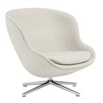 Armchairs & lounge chairs, Hyg lounge chair, low, swivel and tilt, alum. - Main Line Flax, Beige