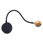 Wall lamps, No. 8 wall lamp, oak, Black