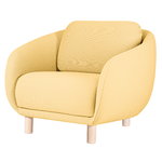 Bobo Wool lounge chair, light yellow - birch Bobo Wool lounge chair, light yellow - birch