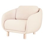 Bobo Wool lounge chair, sand - birch Bobo Wool lounge chair, sand - birch