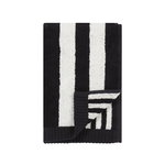 Kaksi Raitaa guest towel, black - white Kaksi Raitaa guest towel, black - white