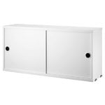 Scaffali modulari, Mobiletto String 78 x 20 cm, bianco, Bianco