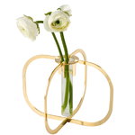 One flower vase, gold One flower vase, gold