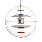 Lampade a sospensione, Lampada a sospensione VP Globe, 40 cm, alluminio lucidato, Argento