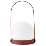 Carrie LED table lamp, burned red