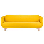 Bobo Wool 3-seater sofa, saffron - birch Bobo Wool 3-seater sofa, saffron - birch