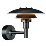 Outdoor lamps, PH 3-2 1/2 wall lamp, black, Black