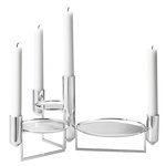Candleholders, Tunes centrepiece, Silver