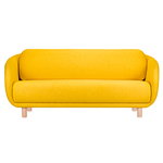 Bobo Wool 2-seater sofa, saffron - birch Bobo Wool 2-seater sofa, saffron - birch