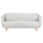Bobo Wool 2-seater sofa, light grey - birch Bobo Wool 2-seater sofa, light grey - birch