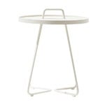 Patio tables, On-the-move table, small, white, White