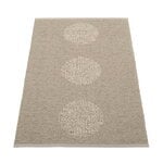 Plastic rugs, Vera 2.0 rug, 70 x 120 cm, dark linen - linen metallic, Beige