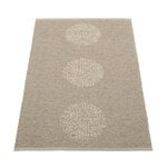 Tapis en plastique, Tapis Vera 2.0, 70 x 120 cm, lin foncé - lin métallique, Beige