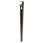 Dining tables, Table and desk leg 75 cm, 1 piece, dark steel, Gray
